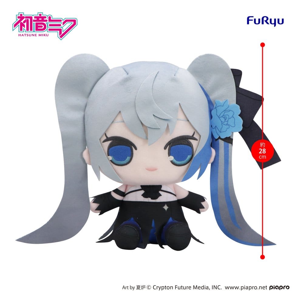Hatsune Miku Kyurumaru Big Plüschfigur Blue Rose 28 cm - Preorder - ETA: 25.02.2027