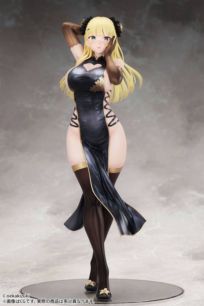 Original Character Statue 1/7 China Girl Black Ver. Illustrated by Oekakizuki 20 cm - Versand: 5-7 Tage nach Bestellung