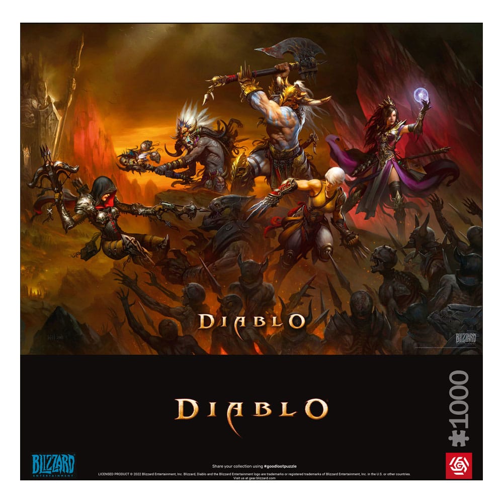 Diablo Gaming Puzzle Heroes Battle (1000 Teile) - Versand: 5-7 Tage nach Bestellung