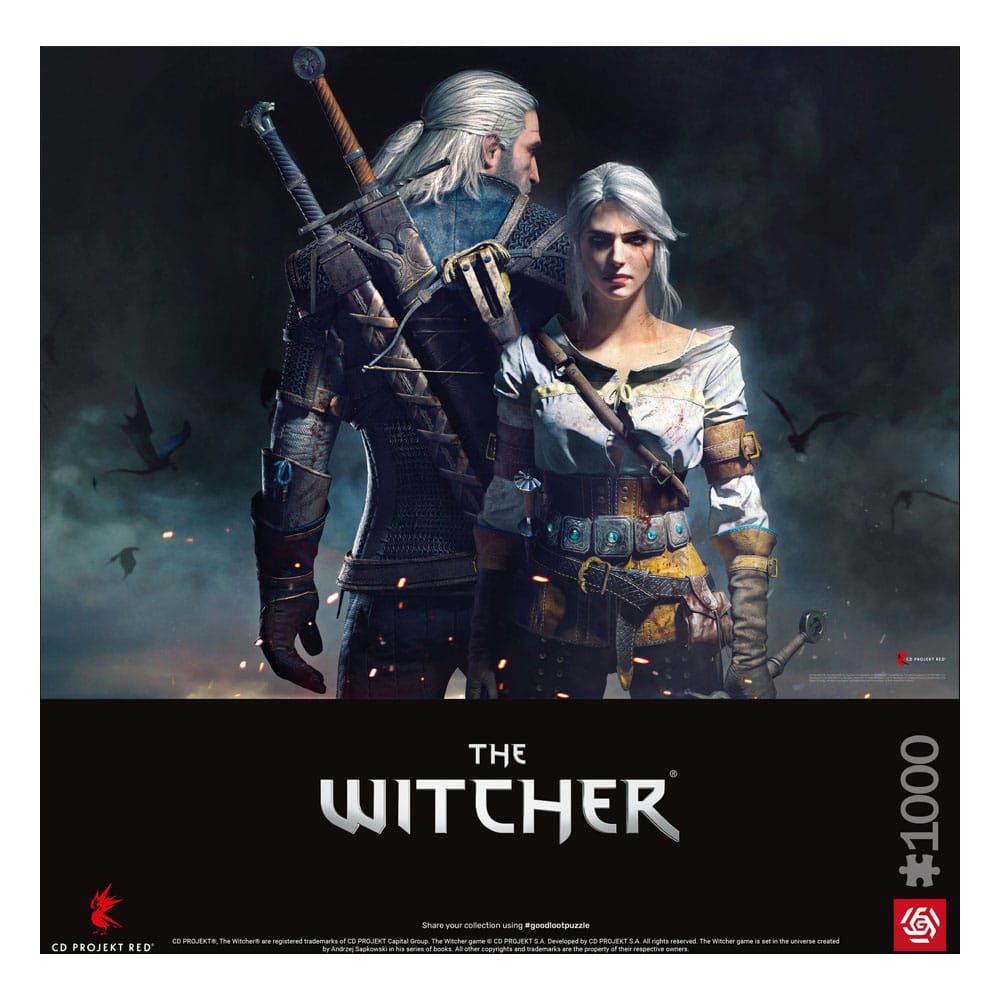 The Witcher Gaming Puzzle Geralt & Ciri (1000 Teile) - Versand: 5-7 Tage nach Bestellung