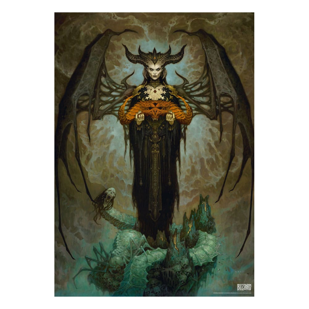 Diablo IV Gaming Puzzle Lilith (1000 Teile)                       - Versand: 5-7 Tage nach Bestellung