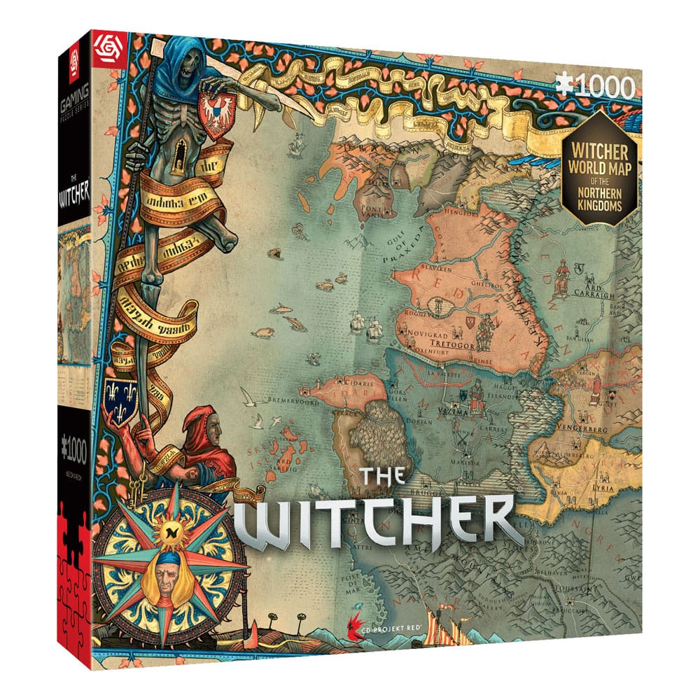 The Witcher 3 Gaming Puzzle The Northern Kingdoms (1000 Teile)                          - Versand: 5-7 Tage nach Bestellung