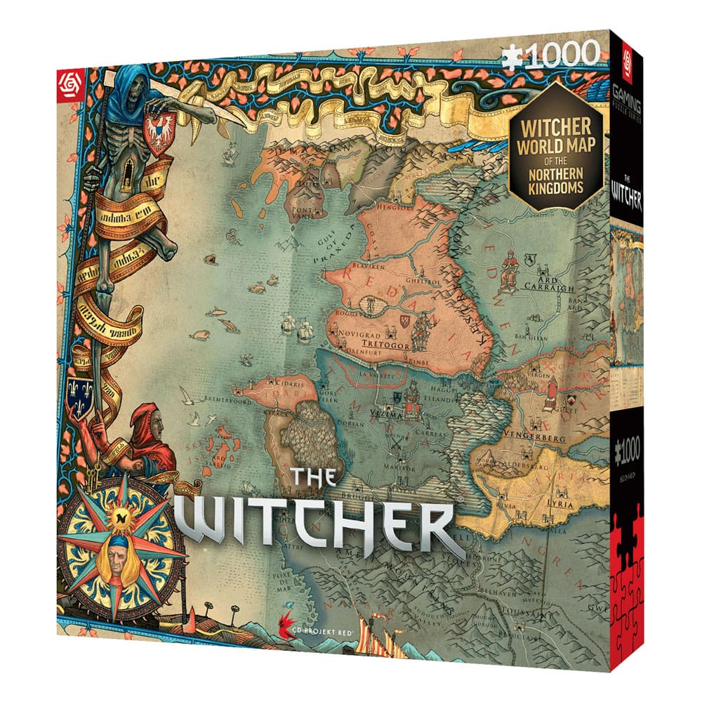 The Witcher 3 Gaming Puzzle The Northern Kingdoms (1000 Teile)                          - Versand: 5-7 Tage nach Bestellung