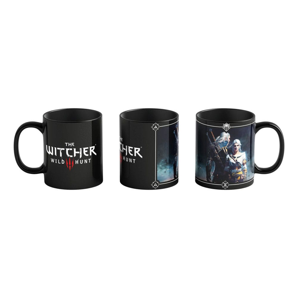 The Witcher III: Wild Hunt Tasse mit Thermoeffekt Geralt & Ciri 480 ml - Versand: 5-7 Tage nach Bestellung