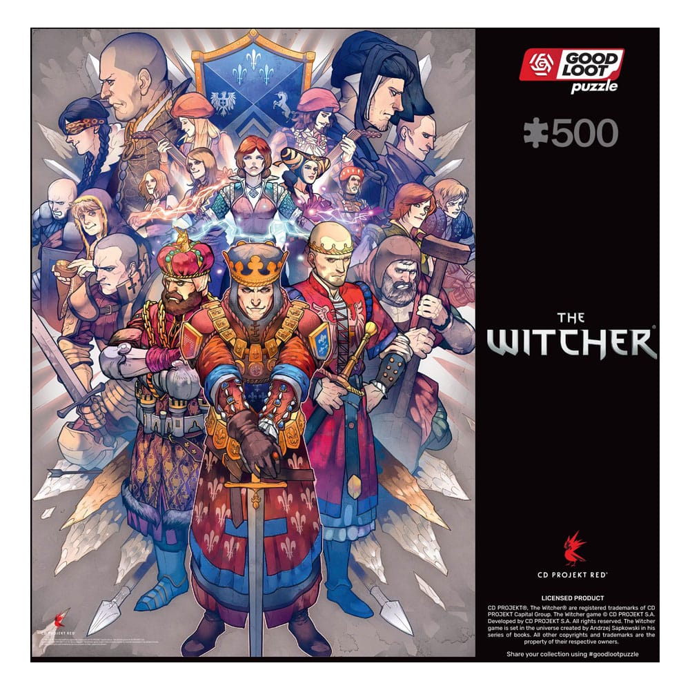 The Witcher Gaming Puzzle Northern Realms (500 Teile) - Versand: 5-7 Tage nach Bestellung