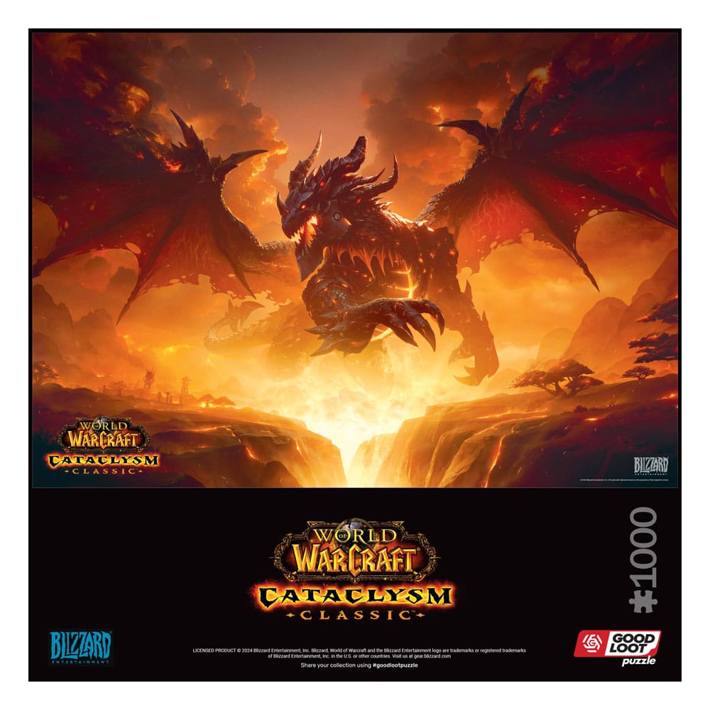 World of Warcraft Gaming Puzzle Cataclysm Classic (1000 Teile) - Versand: 5-7 Tage nach Bestellung
