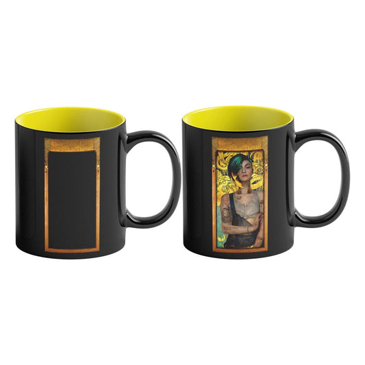 Cyberpunk 2077 Game Art Chronicles Tasse mit Thermoeffekt Judy inspired by Gustav Klimt 450 ml  - Versand: 5-7 Tage nach Bestellung