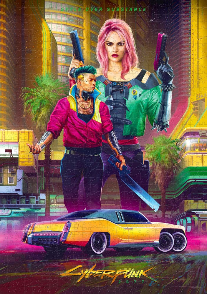 Cyberpunk 2077 Puzzle Kitsch Style (1000 Teile) - Versand: 5-7 Tage nach Bestellung