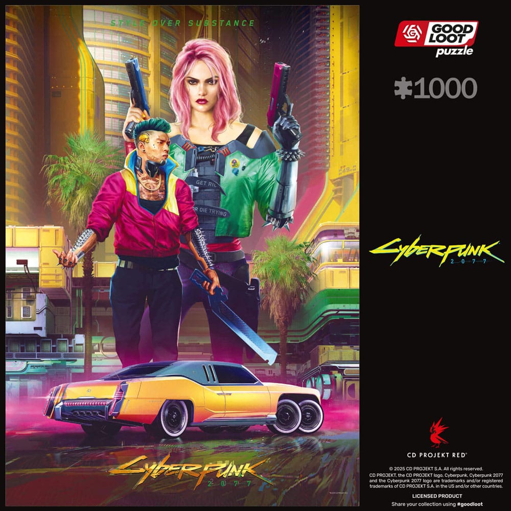 Cyberpunk 2077 Puzzle Kitsch Style (1000 Teile) - Versand: 5-7 Tage nach Bestellung