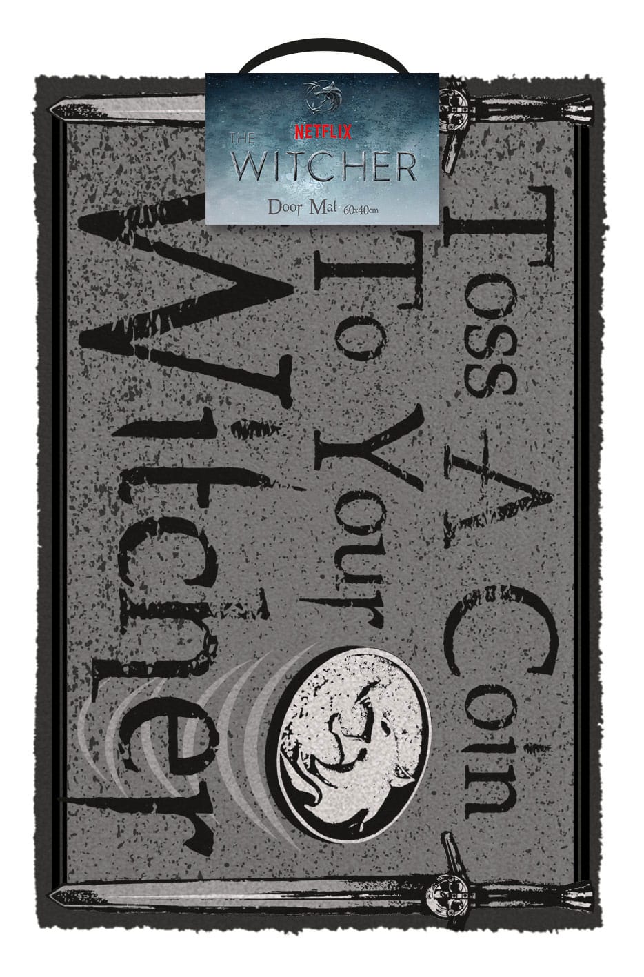 The Witcher Fußmatte Toss a Coin 40 x 60 cm - Versand: 5-7 Tage nach Bestellung