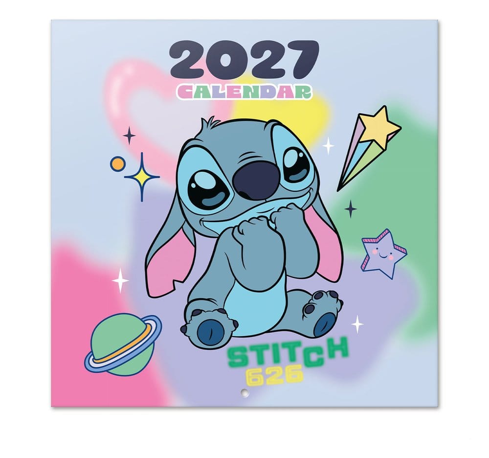 Disney Stitch Wandkalender 2027 30 x 30 cm - Preorder - ETA: 26.10.2026