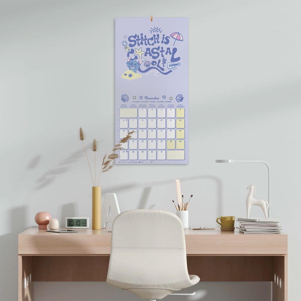 Disney Stitch Wandkalender 2027 30 x 30 cm - Preorder - ETA: 26.10.2026