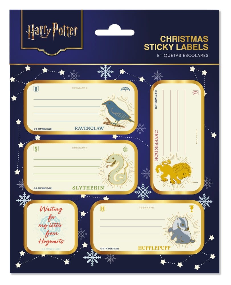 Harry Potter Selbstklebende Weihnachtsetiketten Premium - Versand: 7 Tage nach Bestellung
