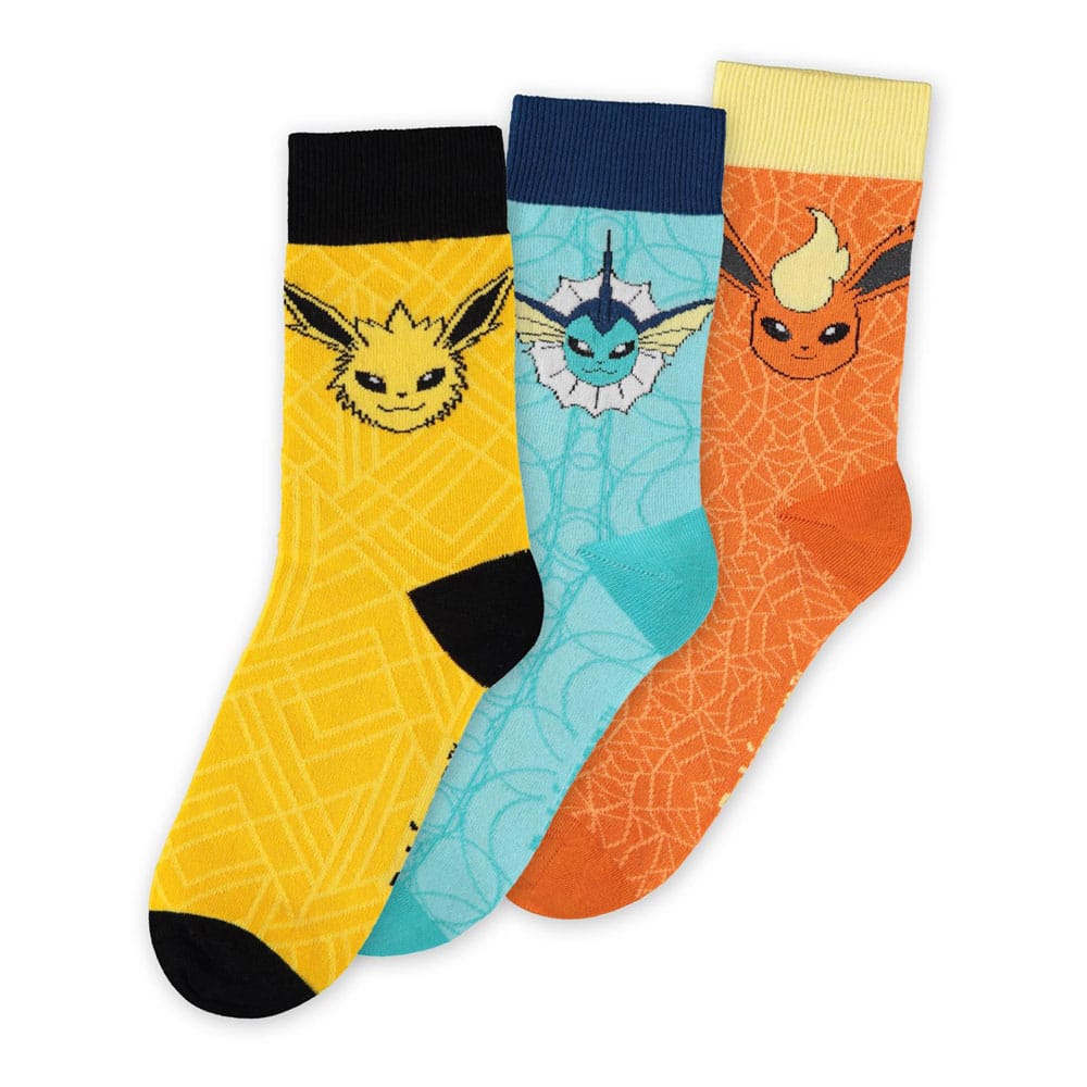 Pokémon Socken 3er-Pack Evoli Evolution 43-46 - Preorder - ETA: 07.07.2025