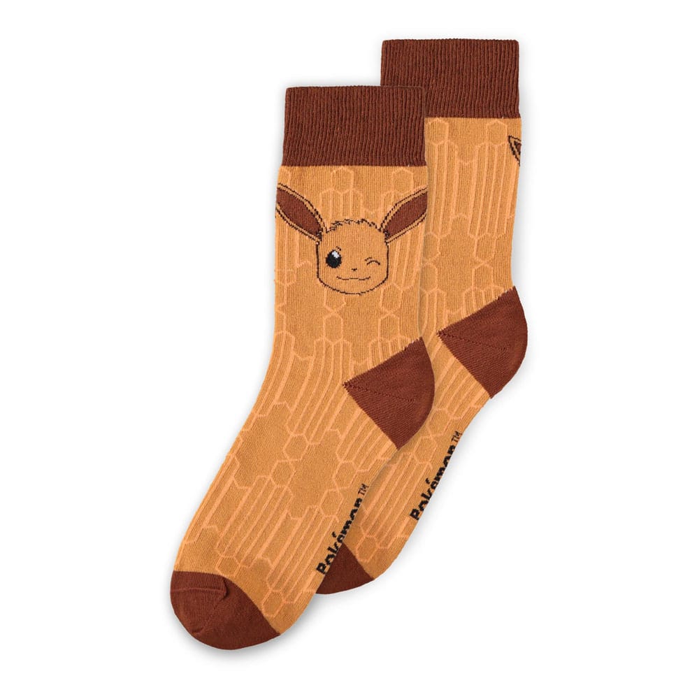 Pokémon Socken 3er-Pack Evoli Evolution 2.0 43-46 - Versand: 7 Tage nach Bestellung
