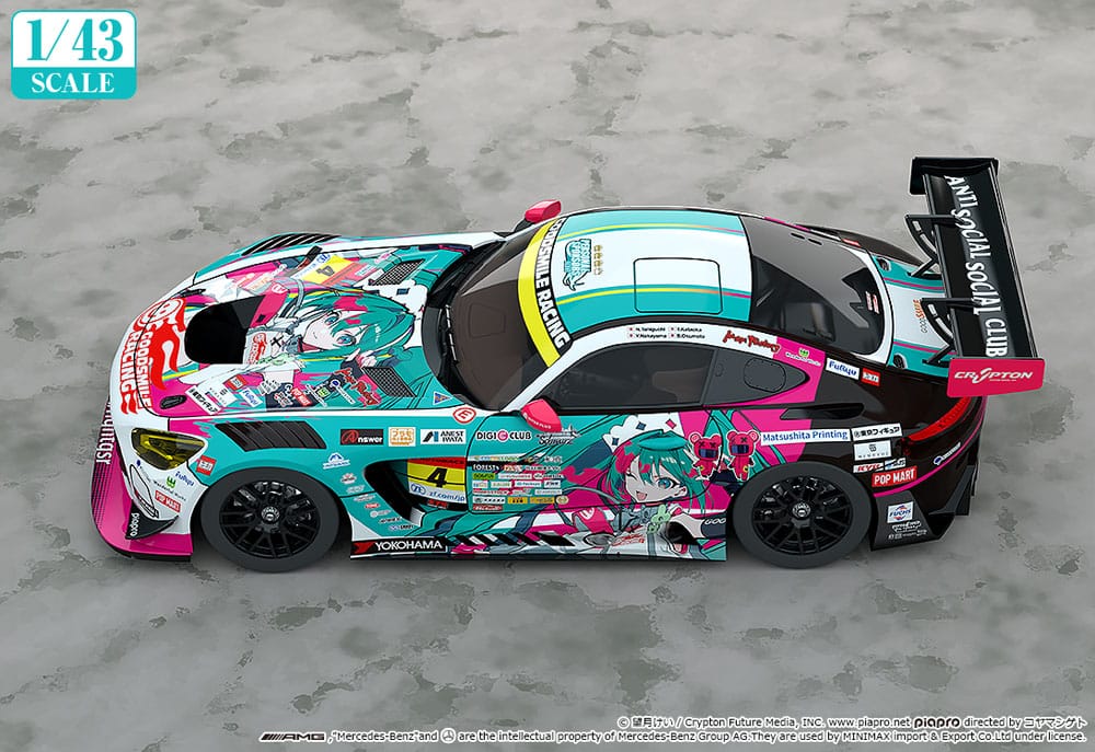 Hatsune Miku GT Project Fahrzeug 1/43 Hatsune Miku AMG 2025 Season Opening Ver. 11 cm - Preorder - ETA: 25.01.2026