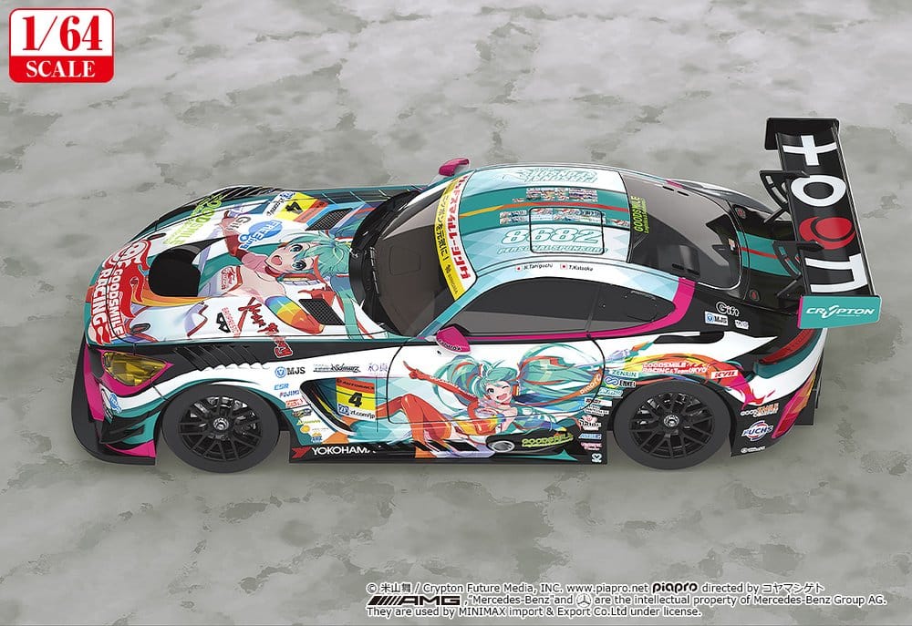 Hatsune Miku GT Project Fahrzeug 1/64 Good Smile Hatsune Miku AMG 2016 Super GT Ver. 7 cm - Preorder - ETA: 25.08.2027