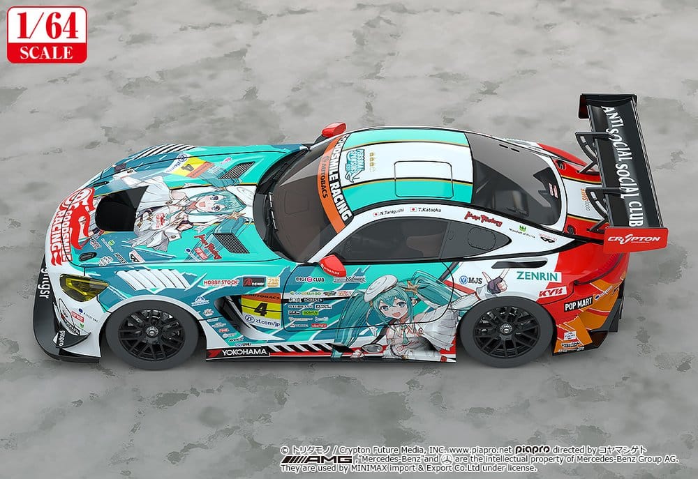 Hatsune Miku GT Project Fahrzeug 1/64 AMG 2023 Season Opening Ver. 7 cm - Preorder - ETA: 25.03.2027