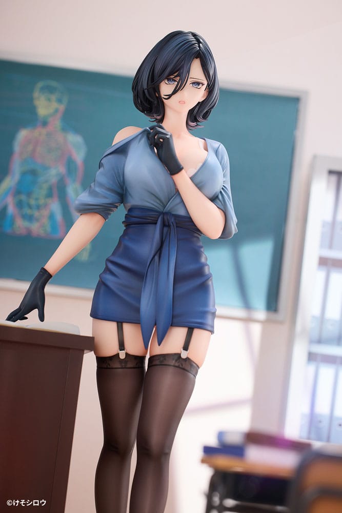 Original Character PVC Statue 1/6 Toutotsu ni Nugidasu Tennen Bijutsu Kyoushi Rumi Illustration by Keso Shirou 28 cm - Preorder - ETA: 20.12.2025