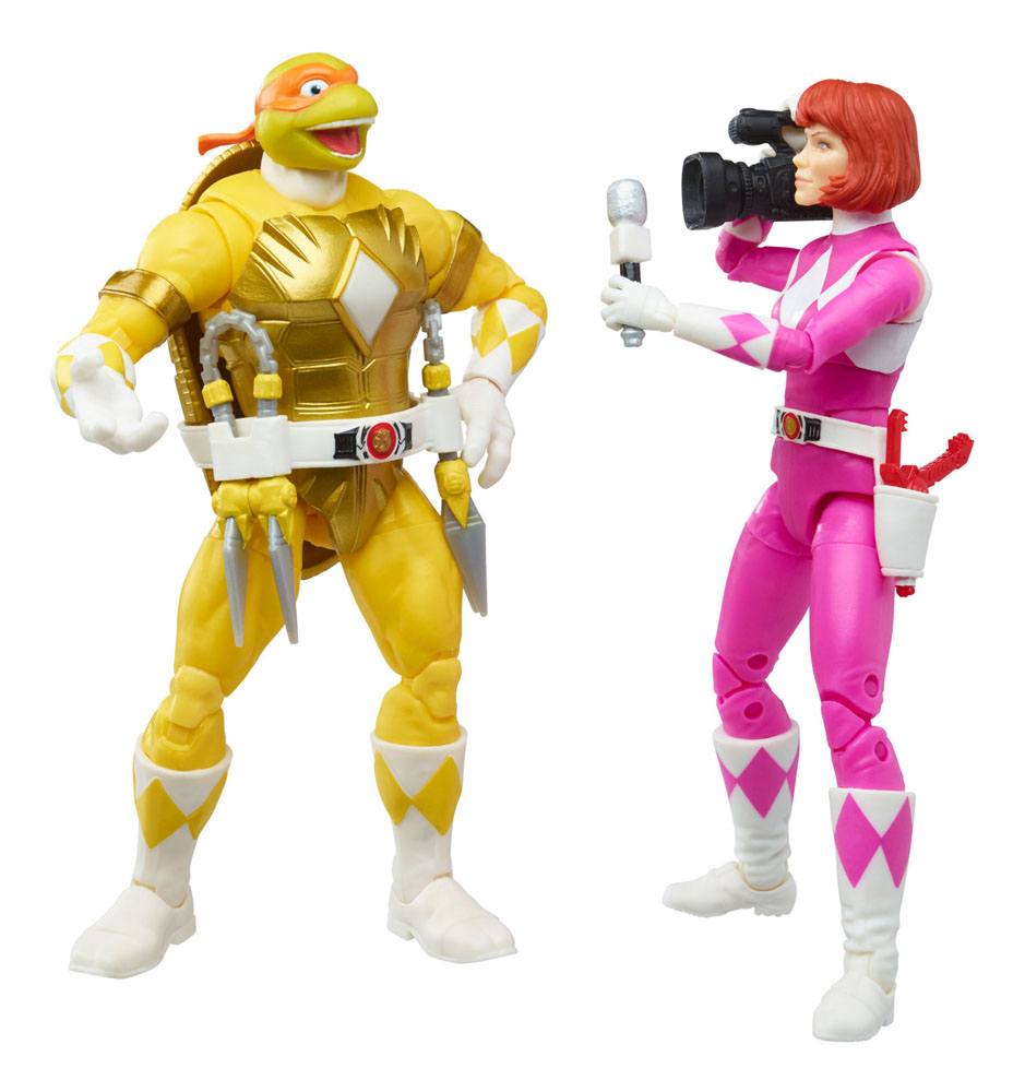 Power Rangers x TMNT Lightning Collection Actionfiguren 2022 Morphed April O´Neil & Michelangelo - Preorder - ETA: 09.01.2026