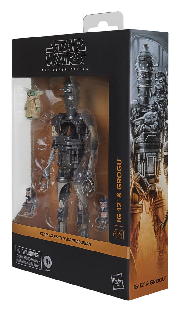 Star Wars : The Mandalorian Black Series Action Figures 2-Pack IG-12 & Grogu 15 cm - disponible en livraison immédiate