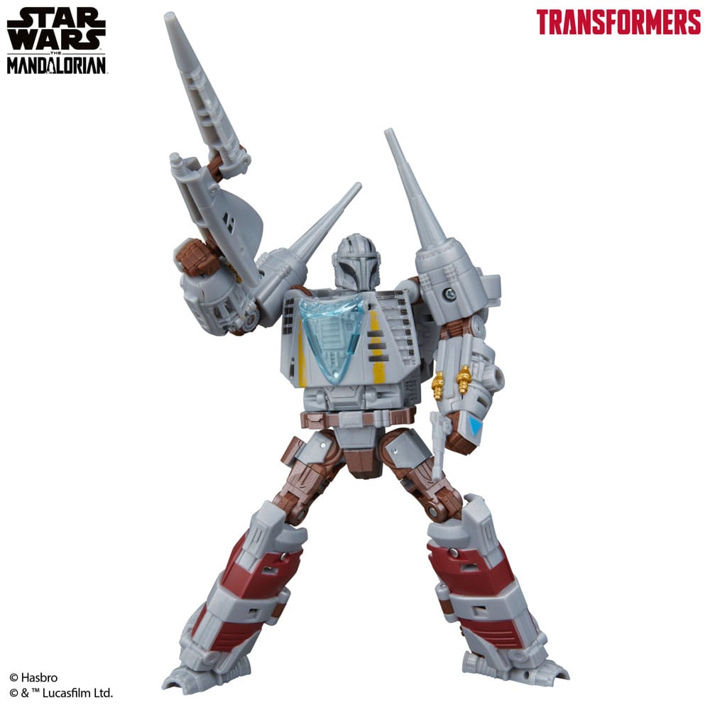 Star Wars x Transformers Actionfigur The Mandalorian / N-1 Starfighter 19 cm - Versand: 5-7 Tage nach Bestellung