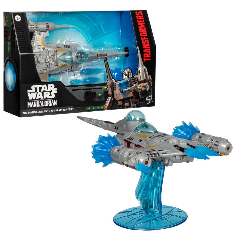 Star Wars x Transformers Actionfigur The Mandalorian / N-1 Starfighter 19 cm - Versand: 5-7 Tage nach Bestellung