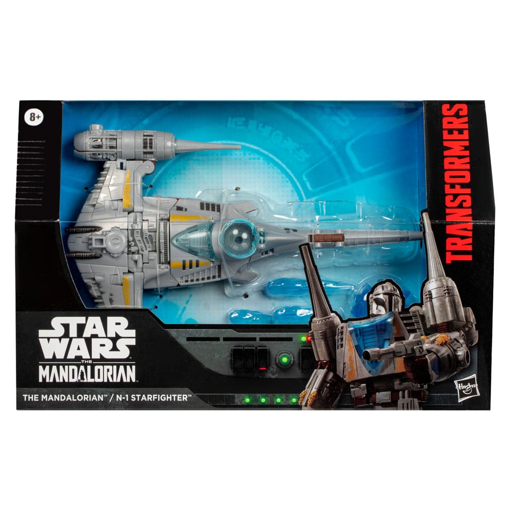 Star Wars x Transformers Actionfigur The Mandalorian / N-1 Starfighter 19 cm - Versand: 5-7 Tage nach Bestellung