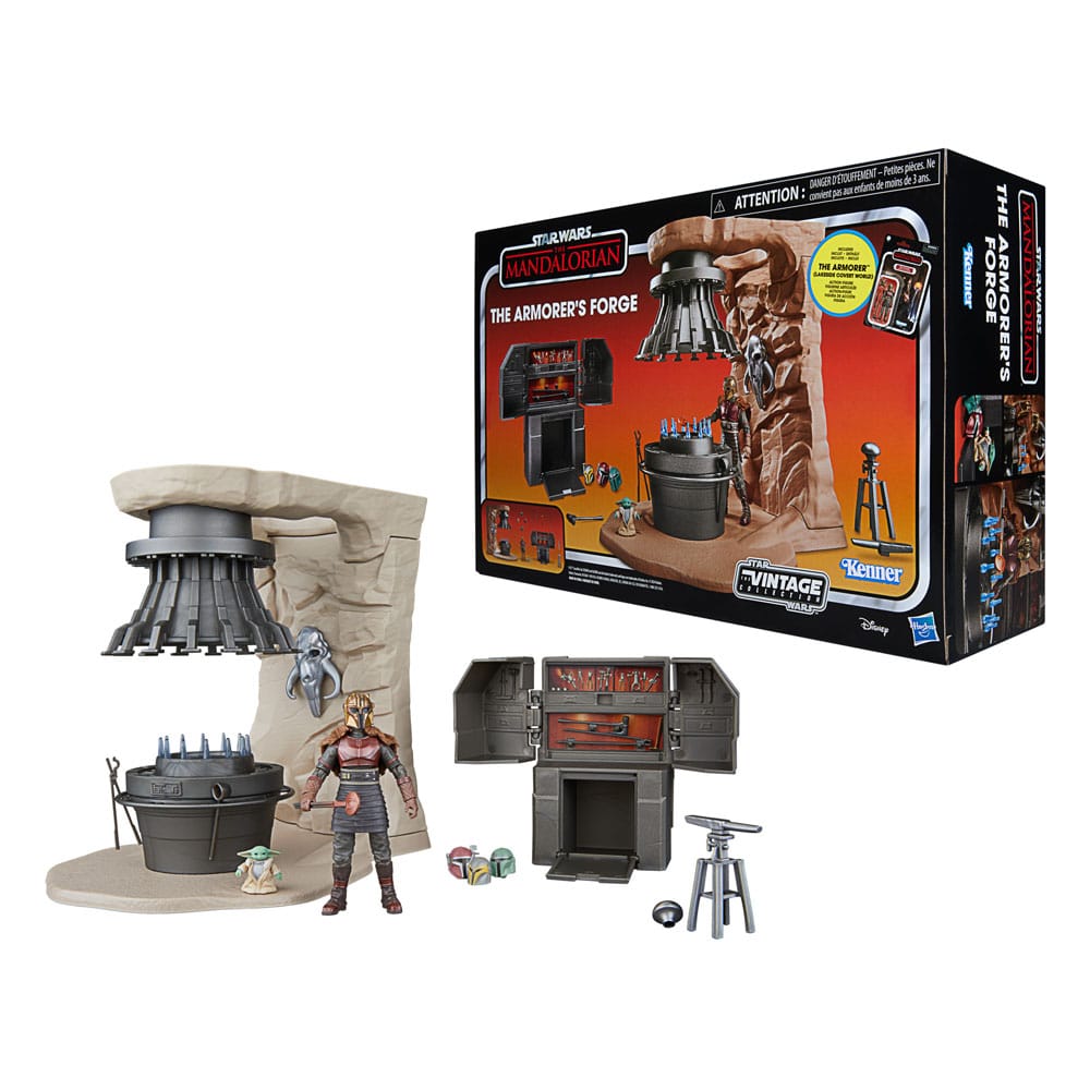 Star Wars The Mandalorian Vintage Collection The Armorer's Forge mit The Armorer (Lakeside Covert World) - Versand: 5-7 Tage nach Bestellung