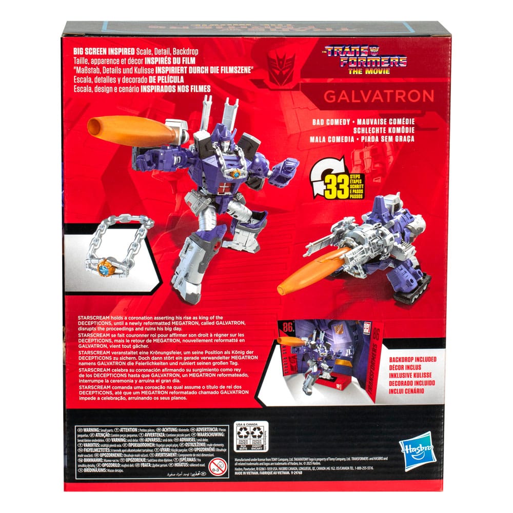 The Transformers: The Movie Studio Series Leader Class Actionfigur Galvatron 22 cm - Preorder - ETA: 29.11.2025