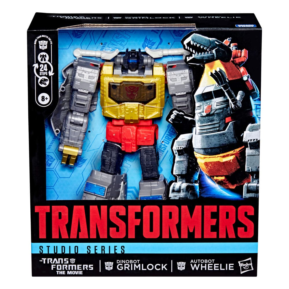 The Transformers: The Movie Studio Series Leader Class Actionfigur Dinobot Grimlock & Autobot Wheelie 22 cm - Versand: 5-7 Tage nach Bestellung