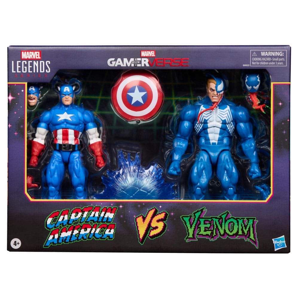 Marvel Legends Gamerverse Actionfiguren 2er-Pack Captain America vs. Venom 15 cm - Versand: 5-7 Tage nach Bestellung