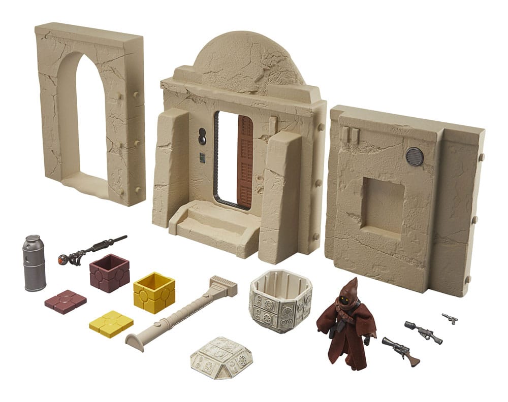 Star Wars Episode IV Vintage Collection Playset Streets of Mos Eisley mit Jawa Action Figure - Versand: 5-7 Tage nach Bestellung
