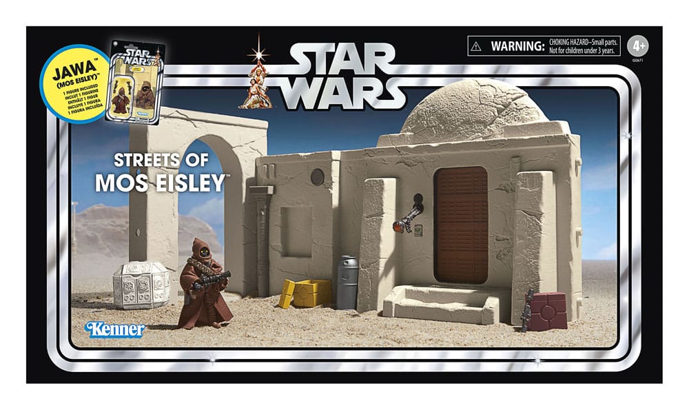 Star Wars Episode IV Vintage Collection Playset Streets of Mos Eisley mit Jawa Action Figure - Versand: 5-7 Tage nach Bestellung