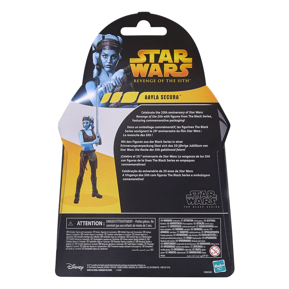 Star Wars Episode III Black Series Actionfigur 20th Anniversary Aayla Secura 15 cm - Versand: 5-7 Tage nach Bestellung