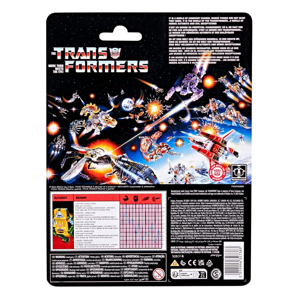 The Transformers Retro G1 Actionfigur Autobot Brawn 13 cm - Preorder - ETA: 25.10.2025