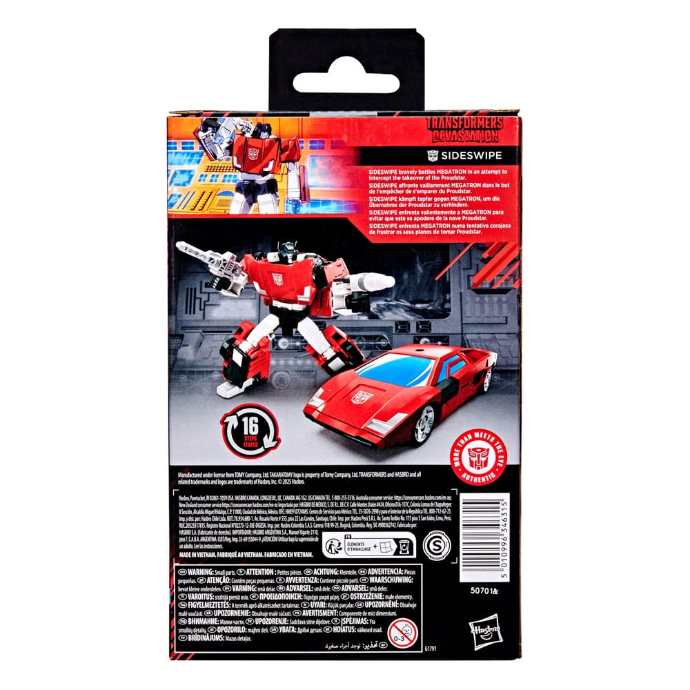 Transformers: Devastation Studio Series Deluxe Class Actionfigur Sideswipe 11 cm - Preorder - ETA: 25.10.2025
