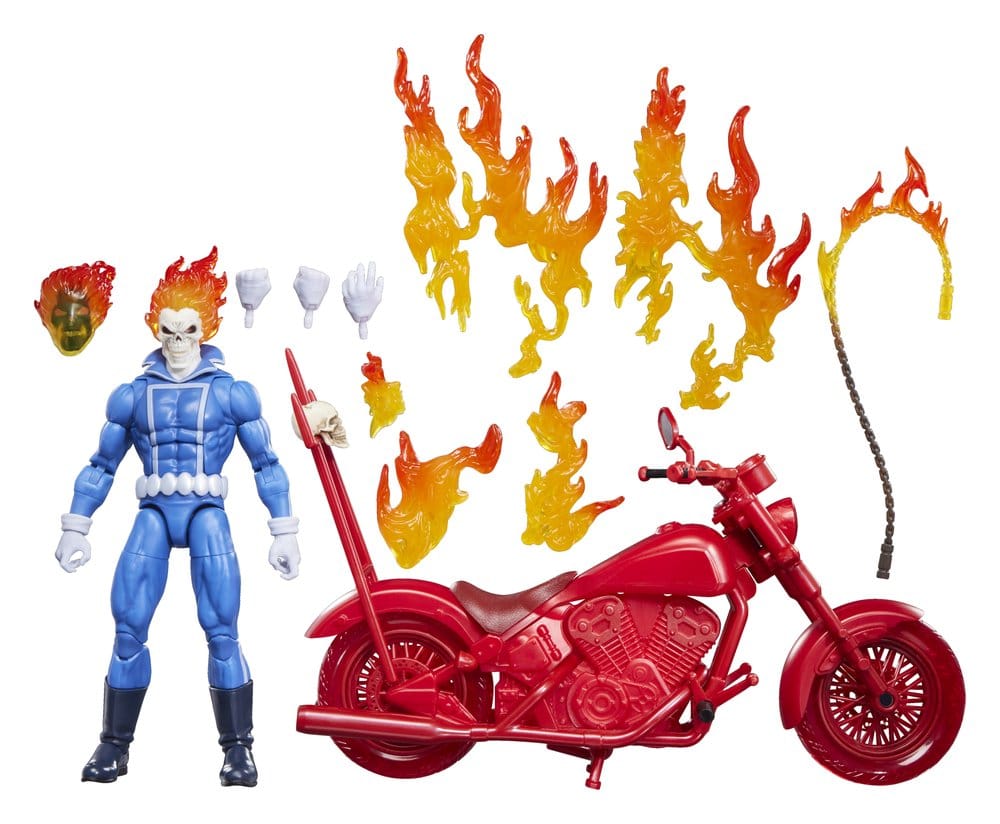 Ghost Rider Marvel Legends Actionfigur Johnny Blaze with Motorcycle 15 cm - Versand: 7 Tage nach Bestellung