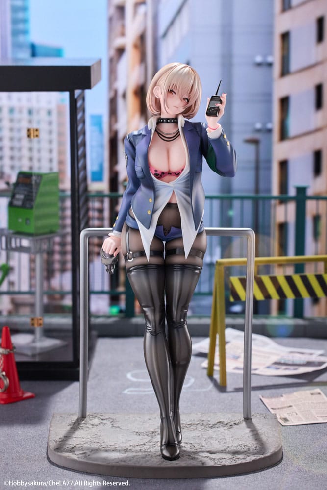 Original Illustration PVC Statue 1/6 Naughty Police Woman Illustration by CheLA77 27 cm - Versand: 5-7 Tage nach Bestellung
