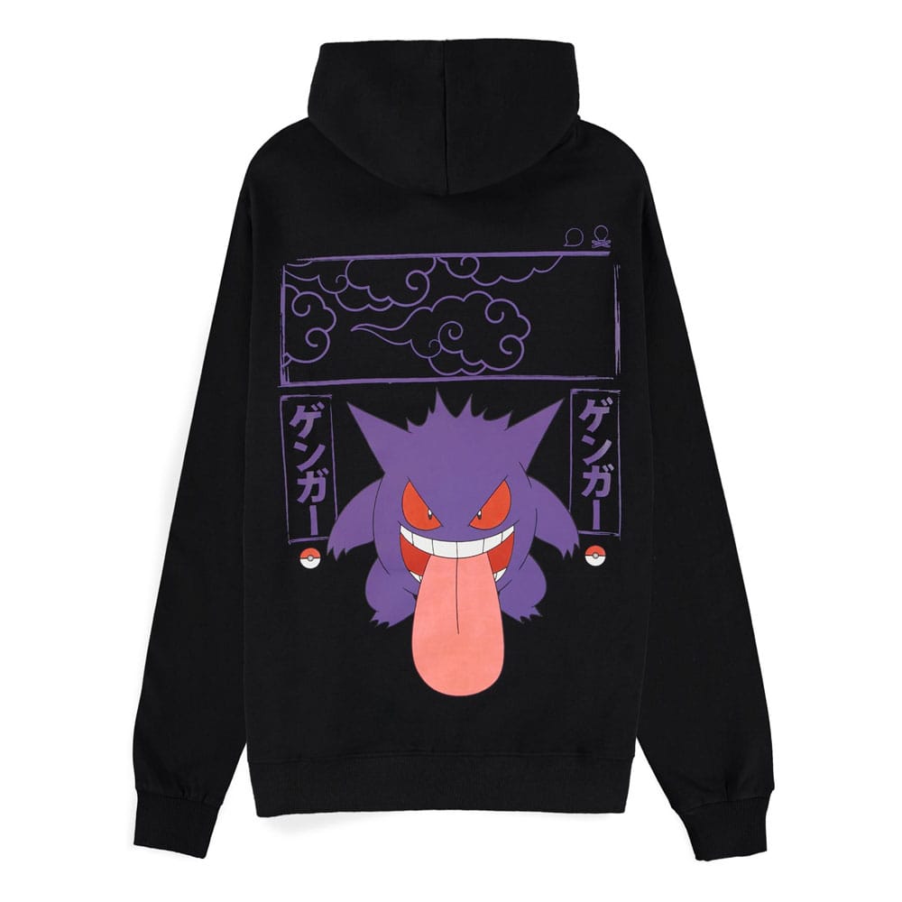 Pokémon Kapuzenpullover Gengar Größe M - Versand: 5-7 Tage nach Bestellung