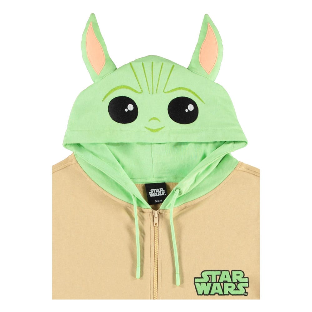 Star Wars The Mandalorian Kapuzenjacke mit Reißverschluß Grogu Größe M - Versand: 5-7 Tage nach Bestellung