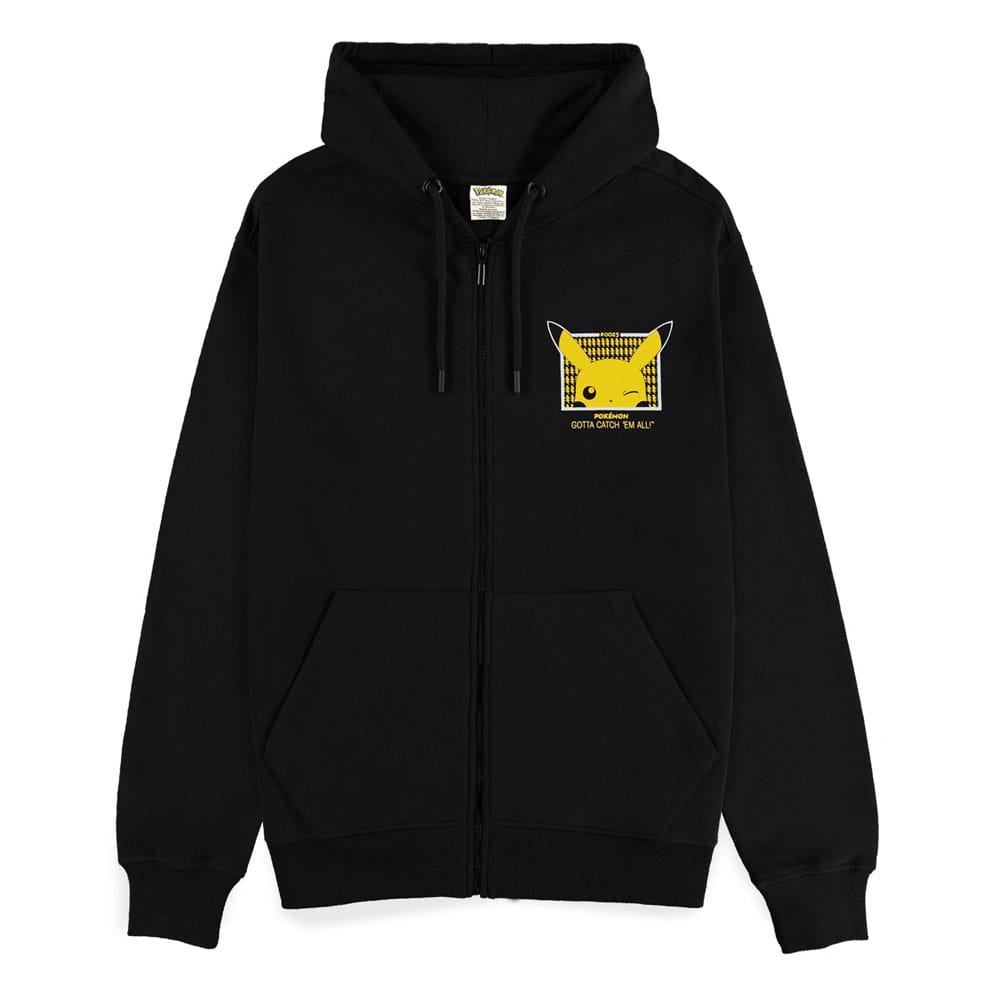Pokémon Kapuzenpullover mit Reißverschluß Gotta Catch 'em All Pikachu Größe XL - Versand: 7 Tage nach Bestellung