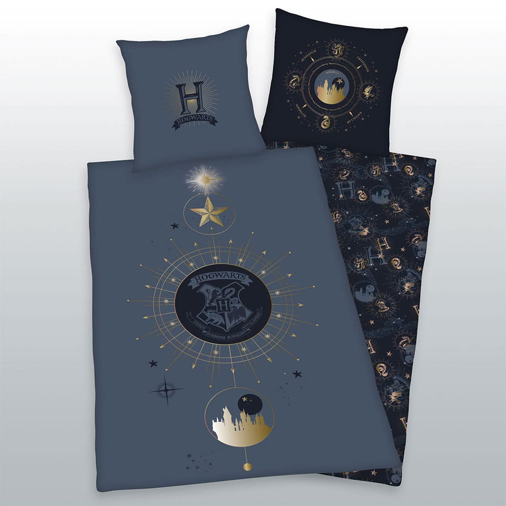 Harry Potter Bettwäsche Hogwarts 135 x 200 cm / 80 x 80 cm - Versand: 5-7 Tage nach Bestellung