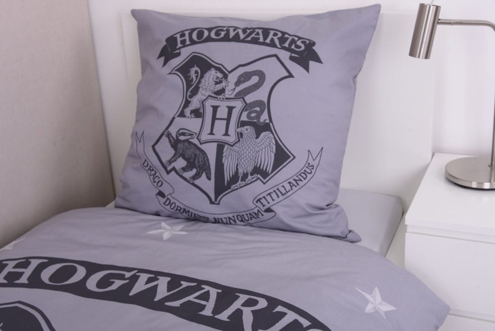 Harry Potter Bettwäsche Grau 135 x 200 cm / 80 x 80 cm - Versand: 5-7 Tage nach Bestellung