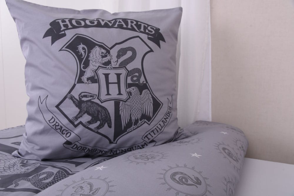 Harry Potter Bettwäsche Grau 135 x 200 cm / 80 x 80 cm - Versand: 5-7 Tage nach Bestellung