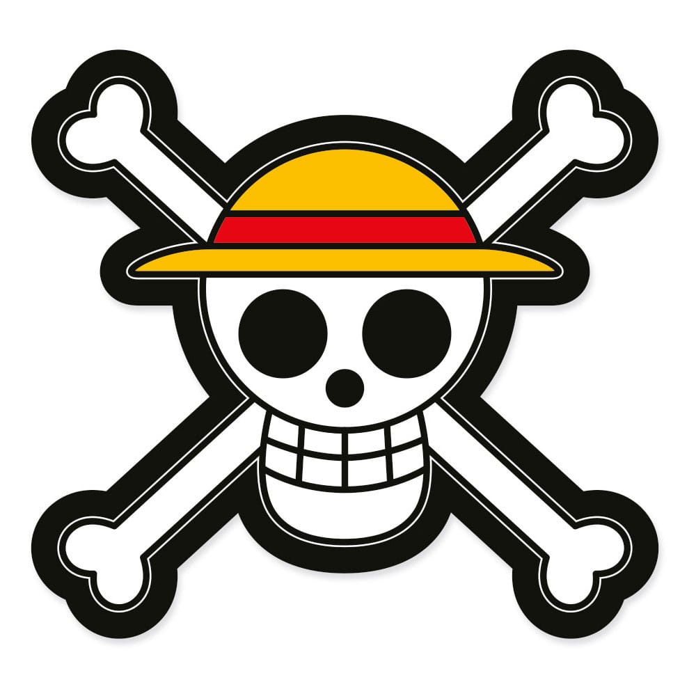 One Piece Dekokissen Jolly Roger 33 cm - Versand: 7 Tage nach Bestellung