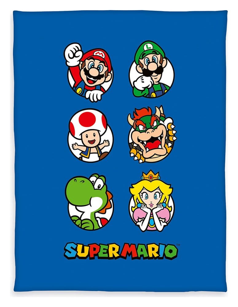 Super Mario Fleecedecke blue 150 x 290 cm - Preorder - ETA: 28.12.2026