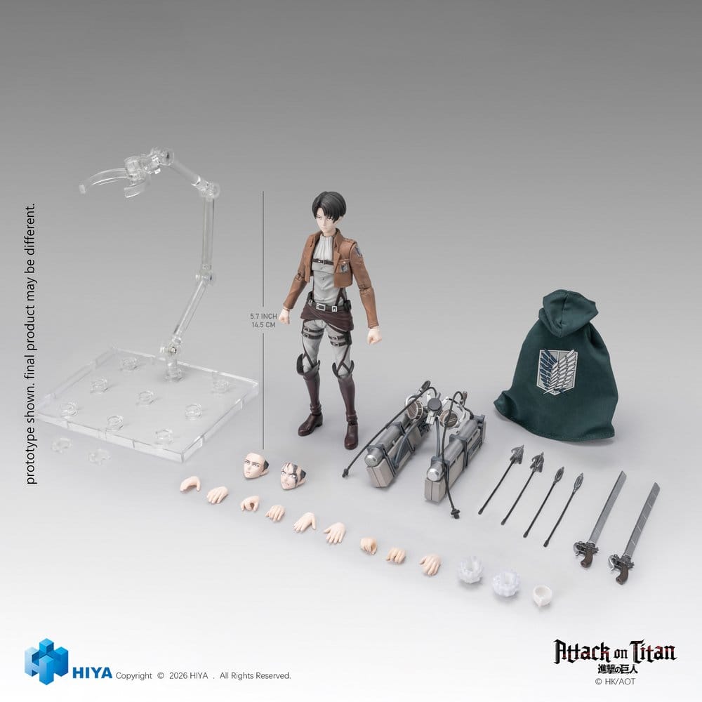Attack on Titan Exquisite Basic Series Actionfigur 1/12 Levi Ackerman 15 cm - Preorder - ETA: 25.02.2028
