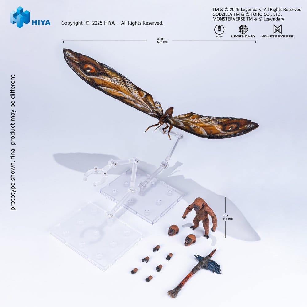 Godzilla x Kong: The New Empire Exquisite Basic Series Actionfigur Mothra Premium Set - Preorder - ETA: 25.02.2027