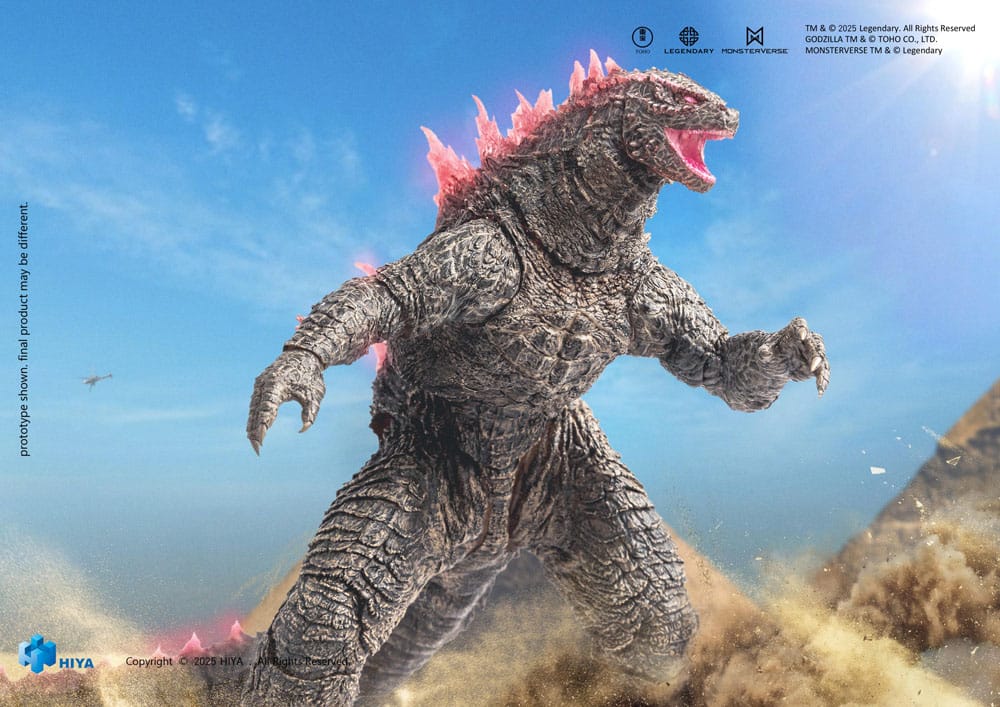 Godzilla x Kong The New Empire Exquisite Basic Actionfigur Heat Ray Godzilla Evolved Ver. 18 cm - Preorder - ETA: 25.04.2026